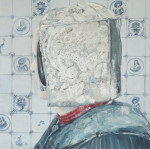 Z.T.120 x 120 cm,mixed media/doek,2010